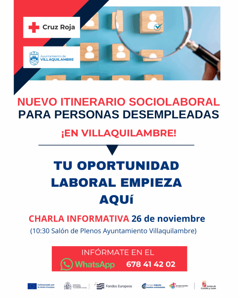 ITINERARIO SOCIOLABORAL PARA PERSONAS DESEMPLEADAS