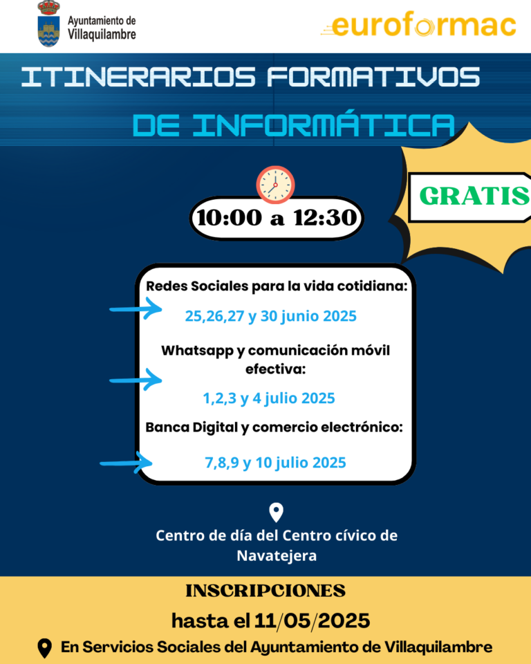 ITINERARIOS FORMATIVOS DE INFORMÁTICA