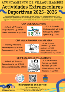 INSCRIPCIONES ACTIVIDADES EXTRAESCOLARES 2025/26