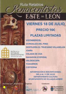 EXCURSIÓN RUTA RETABLOS RENACENTISTAS ESTE DE LEÓN