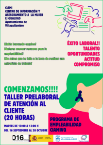 Nuevo Taller Prelaboral de Atención al Cliente