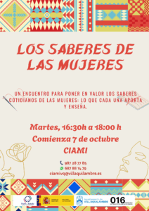 Taller “Los saberes de las mujeres”