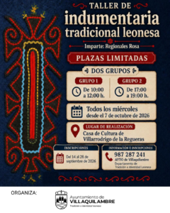 TALLER DE INDUMENTARIA TRADICIONAL LEONESA